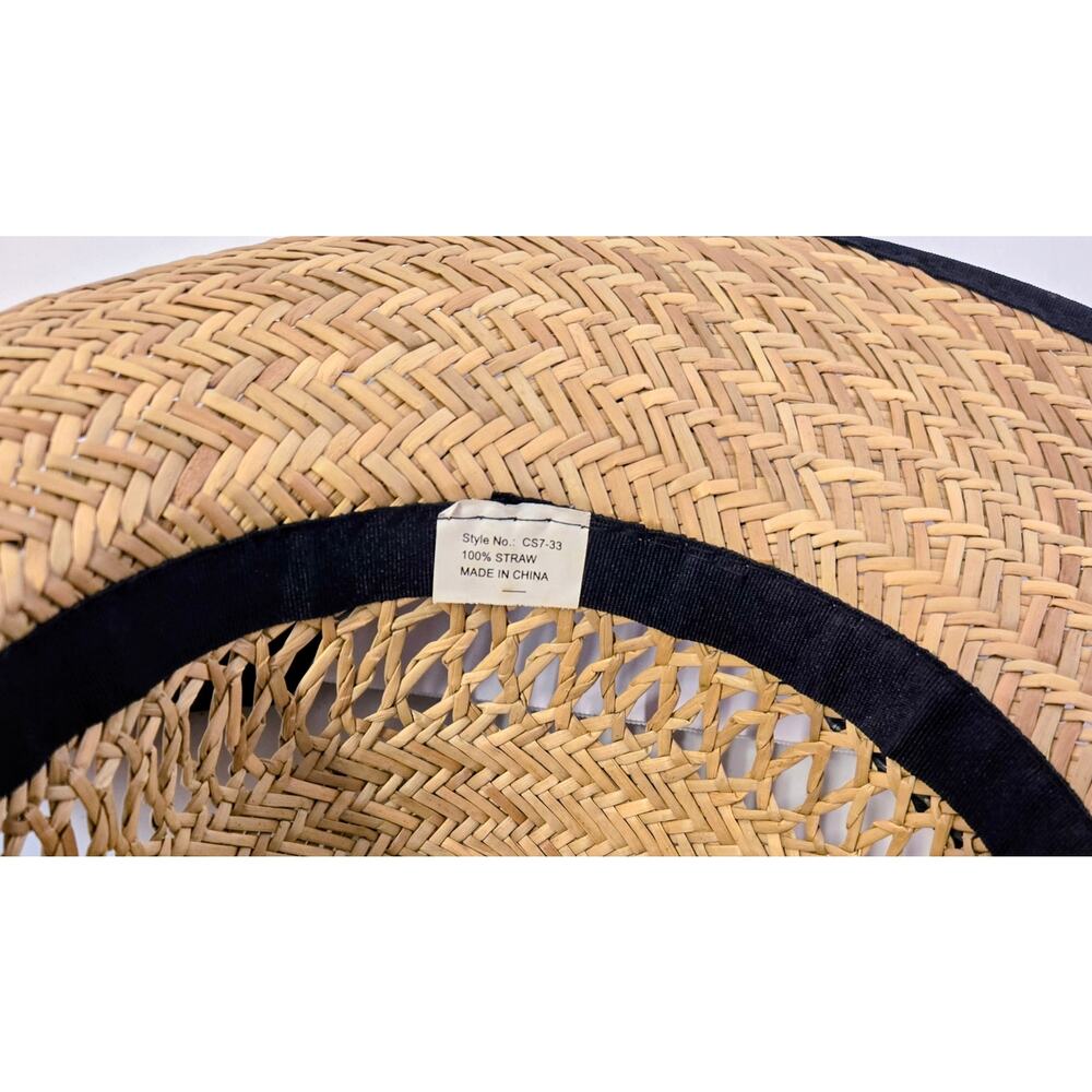 Women's Wide Brim Sun Hat Easter Garden Fishing Straw Ladies Beach Summer Spring - Picture 6 of 6